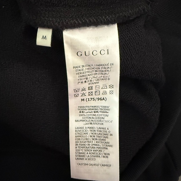 Gucci “Fake/Not” Print Cotton Jersey Sweatshirt 'Black' - Picture 10 of 11
